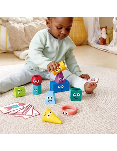 Bloques apilables Montessori Hape 12M+ | Juguete bebé