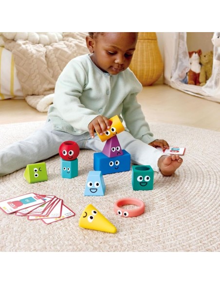Bloques apilables Montessori Hape 12M+ | Juguete bebé