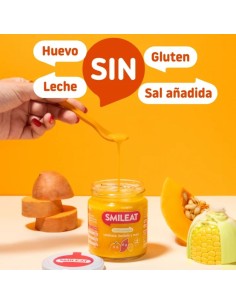 Tarrito de Calabaza, Boniato y Maíz Ecológico 220g - Smileat 2
