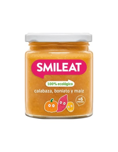 Tarrito de Calabaza, Boniato y Maíz Ecológico 220g - Smileat