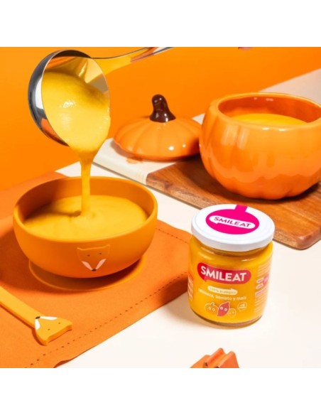 Tarrito de Calabaza, Boniato y Maíz Ecológico 220g - Smileat