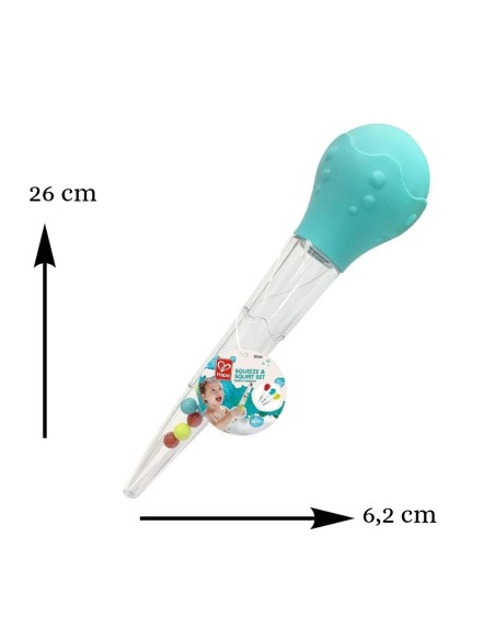Mega cuentagotas turquesa Hape 18M+ | Juguete de baño