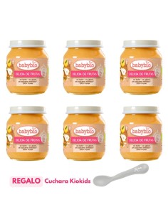 Pack 6 Tarritos Delicia de Frutas Ecológico Babybio +4M | Nappy.es