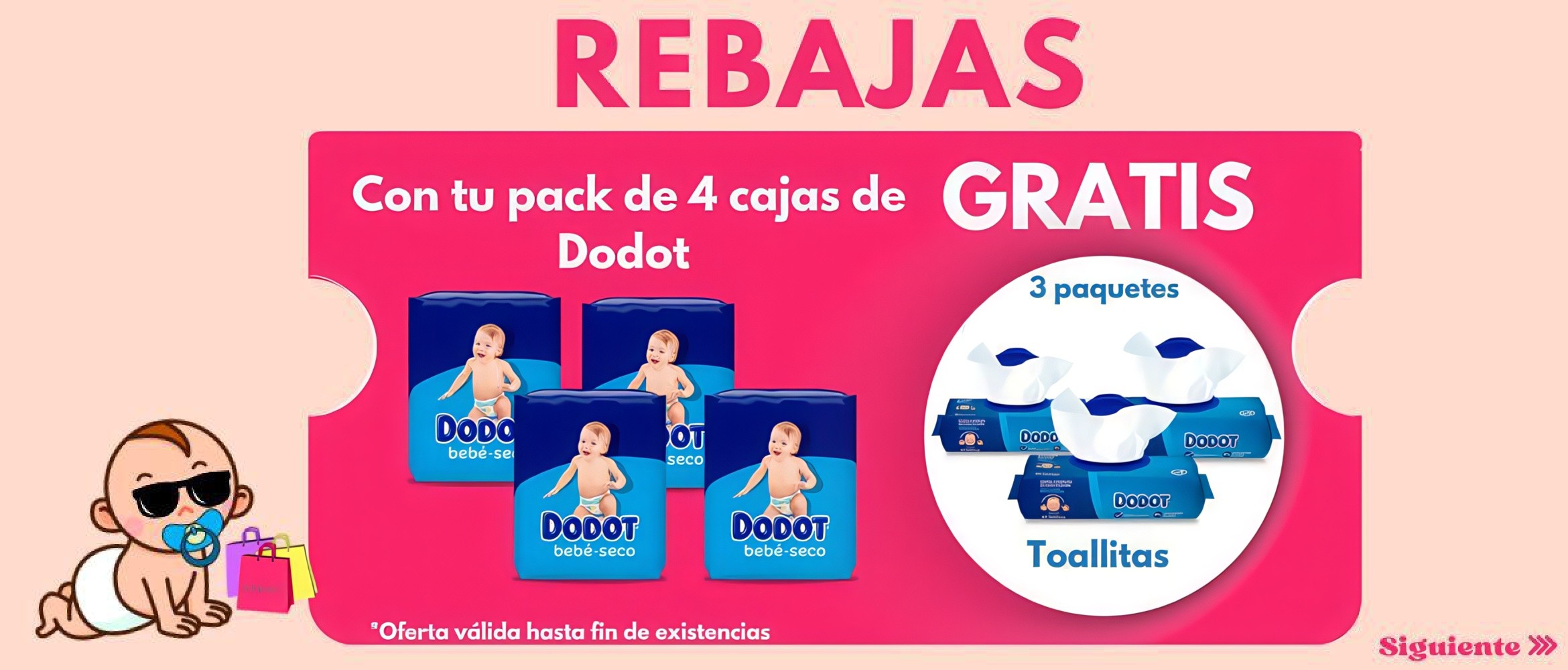 pack 4 con toallitas
