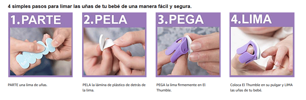 Lima de uñas para recién nacidos de Baby Nails